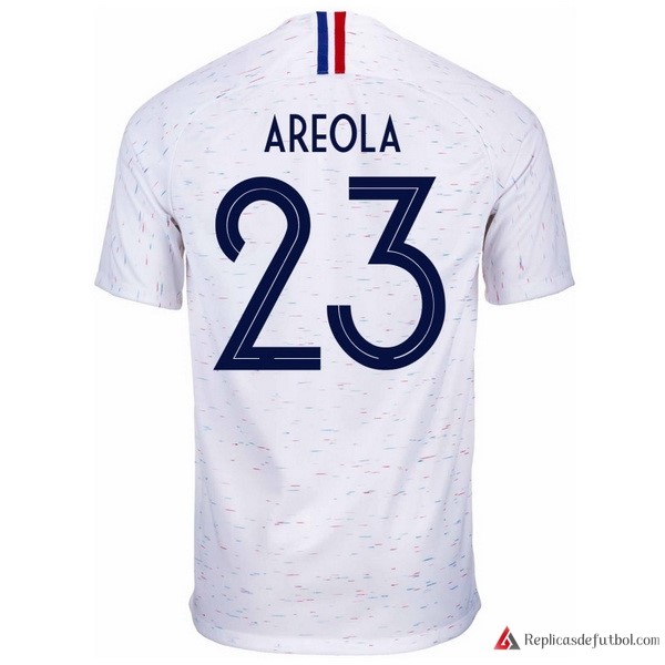 Camiseta Seleccion Francia Segunda equipación Areola 2018 Blanco